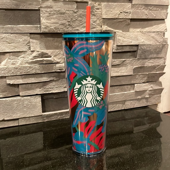 Starbucks Aqua Terra Tropical Tumbler Summer Collection 2022 - Picture 2 of 4